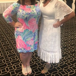 Lilly Pulitzer off the shoulder 3/4 length sleeves